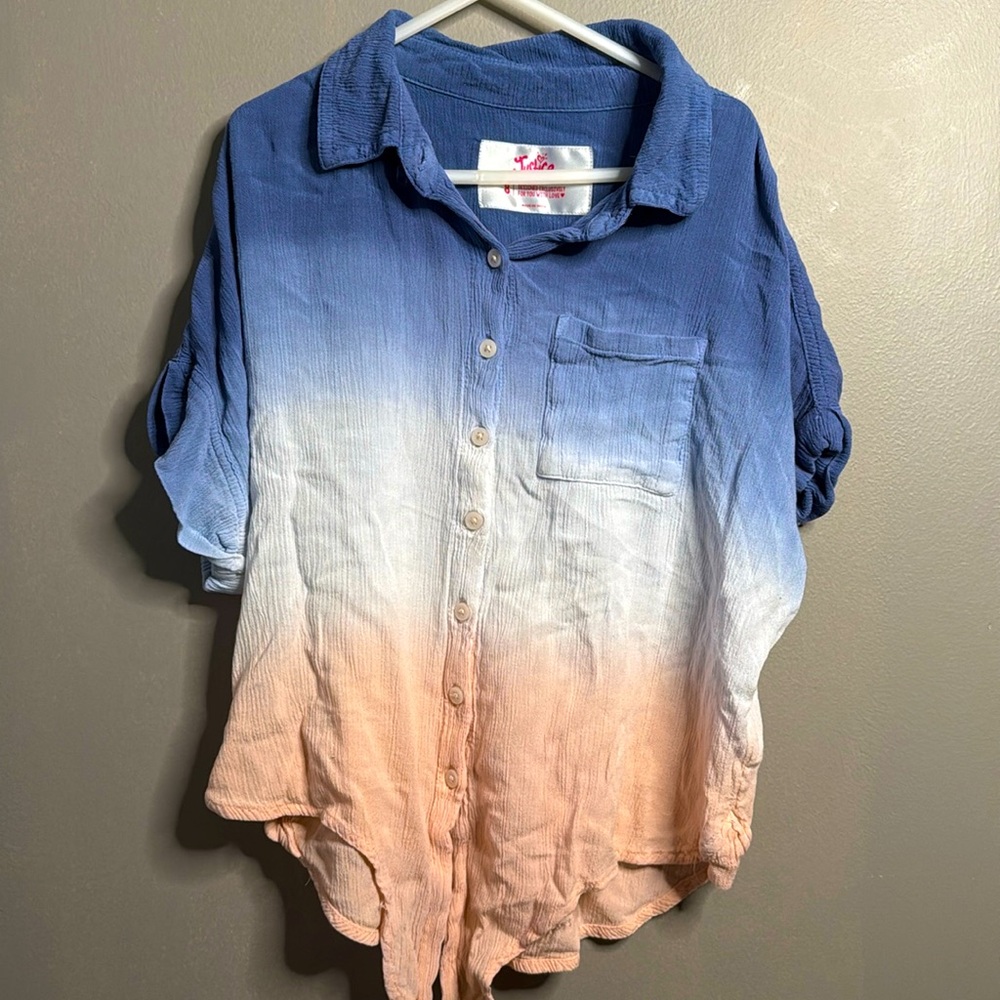 Justice girls tye top